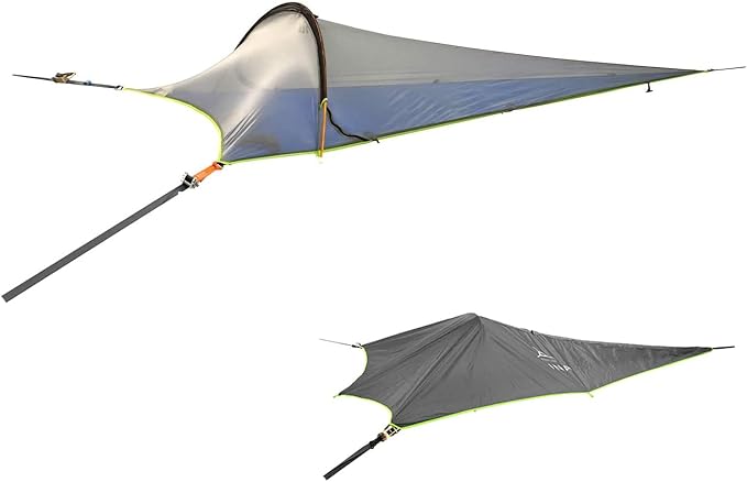 Tentsile UNA V3 Solo Tree Tent Hammock, 1-Person Capacity, Anti-Roll System, Ratchet and Straps Included, Portable Tree House Shelter, Designed in The UK