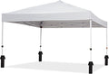 10x10ft Pop-Up Canopy, Outdoor Screen Tent with Mesh Mosquito Netting Sidewalls, Waterproof & UV-Block Shade Shelter for Camping, Picnic, Deck & Backyard Events