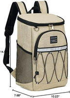 Backpack Cooler Backpack 26 Cans Insulated Leak Proof for Women Men Beach Camping Picnic Fishing Hiking Lunch Backpack Waterproof Cooler