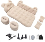 Car Air Mattress for, Travel Bed, Camping Bed Cushion, Inflatable Vehicle Air Cot, Portable Sleeping Pad, Inflatable Mattress,Beige