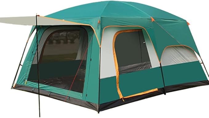 Outdoor Tent, Camping Tent 6 Person, Family Tents for Camping Waterproof, Tent with Living Room and Separate Rooms, 4 Season Tents Big Family Shelter