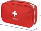 First Aid Bag - First Aid Kit Bag Empty for Home Outdoor Travel Camping Hiking, Mini Empty Medical Storage Bag Portable Pouch (Red)