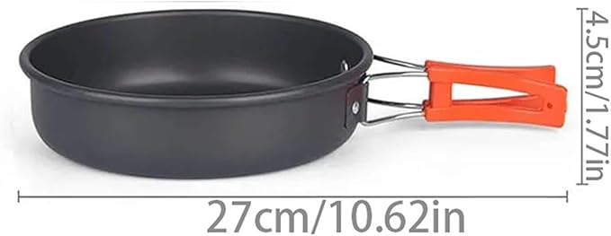 Camping Cookware Kit Outdoor Cooking Set Aluminum Pot Equipment Travel Tableware Kitchen for Hiking Picnic BBQ