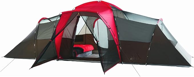 Outdoor Backpack Tent Outdoor Camping 10-Person Red Family Picnic Portable Tent Hiking Tent