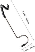4pcs Stainless Steel Camping Light Hooks Portable Metal Pole Hooks Black Tent Lantern Hangers Multifunctional Outdoor Camping Accessories for Hiking and Backpacking
