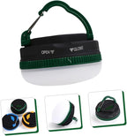 NOLITOY Portable LED Hanging Tent Light for Camping Lightweight Outdoor Lantern for Emergency Use Battery-Powered Green Tent Lamp Compact for Hiking Picnic Backpacking