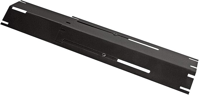 Unicook Adjustable Porcelain Steel Heat Plate, Extends from 11.75" up to 21" L，Grill Replacement Parts, Heavy Duty Heat Shield, Burner Cover, Flame Tamer for Gas BBQ, Pack of 1
