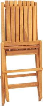 Folding Patio Chairs 2 pcs,Outdoor Chairs,Club Chairs,Decorative Chair,Camping Chair,Camping Chair,Reception Chair,Bistro Chair,for Patio,Balcony,Party,18.5"x18.5"x35" Solid Wood Teak