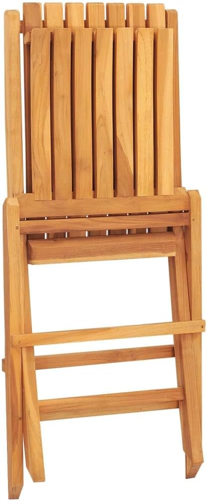 Folding Patio Chairs 2 pcs,Outdoor Chairs,Club Chairs,Decorative Chair,Camping Chair,Camping Chair,Reception Chair,Bistro Chair,for Patio,Balcony,Party,18.5"x18.5"x35" Solid Wood Teak