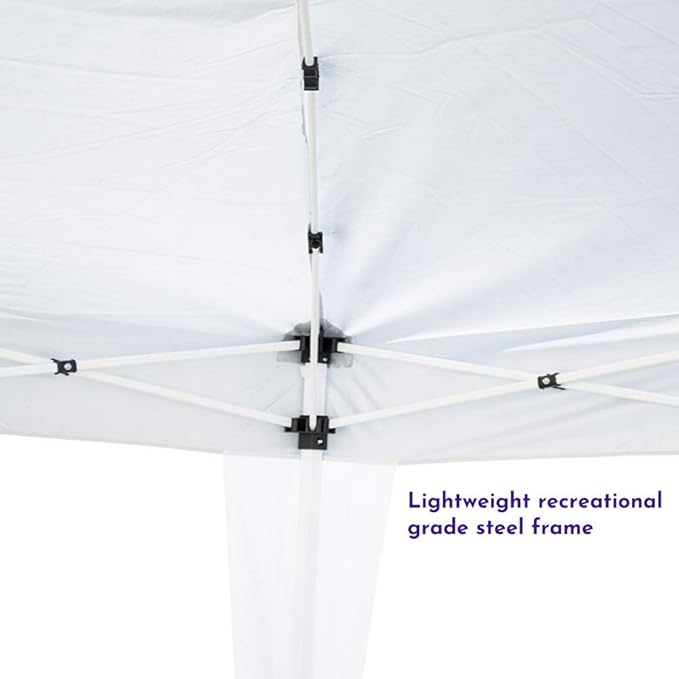 Impact Canopy 10' x 10' Canopy Tent Gazebo with Dressed Legs, White