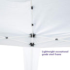 Impact Canopy 10' x 10' Canopy Tent Gazebo with Dressed Legs, White