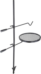 VEVOR Swivel Campfire Grill, Fire Pit Grill Grate over Fire Pits, Heavy Duty Steel Grill Grates, 360° Adjustable Open Fire Outdoor Cooking Equipment, Portable Camp Fire Racks for Camping Outdoor BBQ