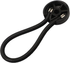 5 Pack Shock Cord Fastener Bungee Cord Clips With Adjustable Knob For Tent Boat Cover Canvas Marine Truck RV Trailer Accessories Nylon Rubber Material 13Cm Stretch Length(black)
