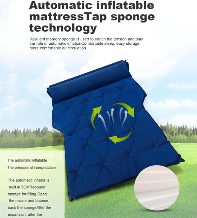 Car Camping Air Bed for Chevrolet Suburban 2014-2020, Automobile Inflatable Mattress, Car SUV Trunk Sleeping Mattress,Car Travel Bed Self Driving Air Cushion Bed,L2-D