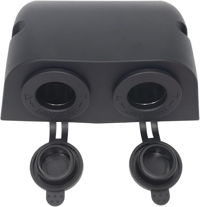 12-24 V Multifunctional 2 Hole Tent Type Car Modification Dual Cigarette Lighter Splitter Power Sockets Female Power Outlet Adapter for Portable Auto Electronic Devices