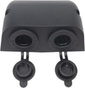 12-24 V Multifunctional 2 Hole Tent Type Car Modification Dual Cigarette Lighter Splitter Power Sockets Female Power Outlet Adapter for Portable Auto Electronic Devices