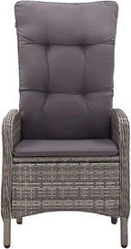 (Fast Shipment) Patio Dining Chairs, Outdoor Chairs, for Camping Pool Beach Deck, Lawn Chair Patio Chairs 2 pcs Poly Rattan Gray