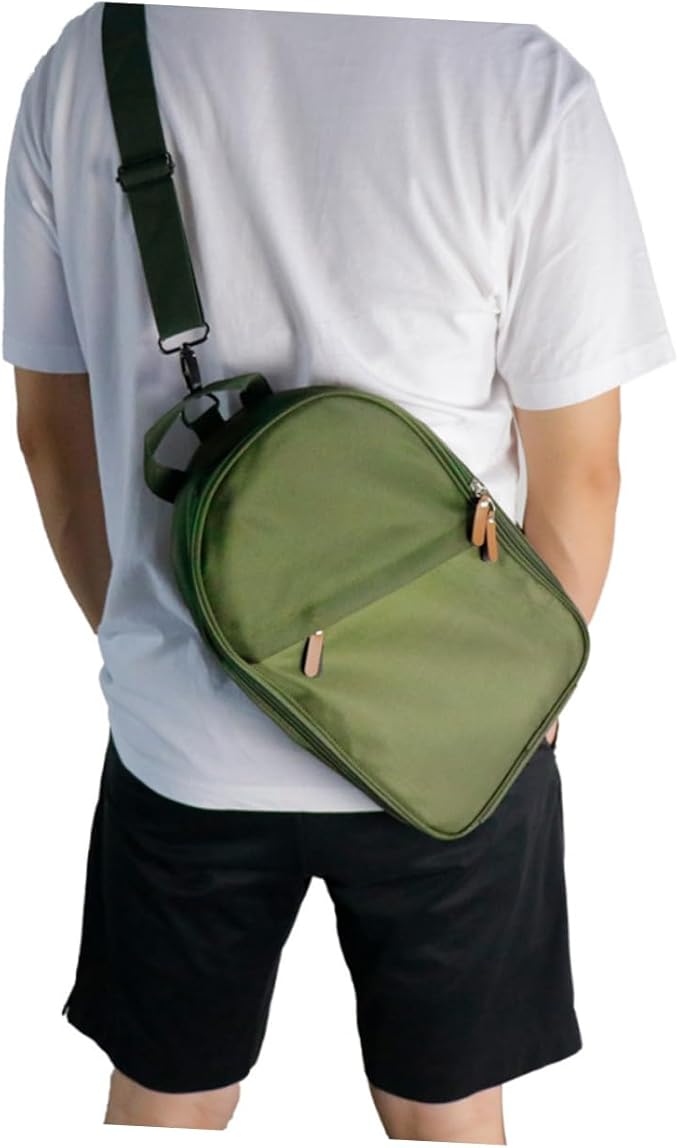 Portable Camping Cookware Set with Storage Bag Outdoor Tableware Kit for Hiking Picnics Includes Utensils and Cookware for Camping Supplies Olive Green