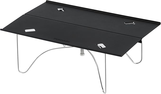 Naturehike Ultralight Folding Camping Table, Set up in Seconds, Aluminum Beach Compact Backpacking Table with Carry Bag for Hiking Picnic, 12.2" x 8.3"
