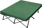 CYMULA Camping Cot Mattress 2in Memory Foam Sleeping Pad,Soft Warm Non-Slip Camping Mattress Topper with Retaining for Adults,Portable Roll up Pad for Travel(75 x30)（only Mattress）