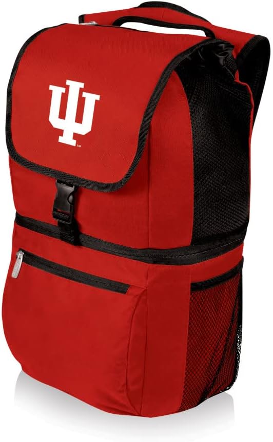 PICNIC TIME NCAA Indiana Hoosiers Zuma Backpack Cooler - Soft Cooler Backpack - Lunch Cooler, (Red)