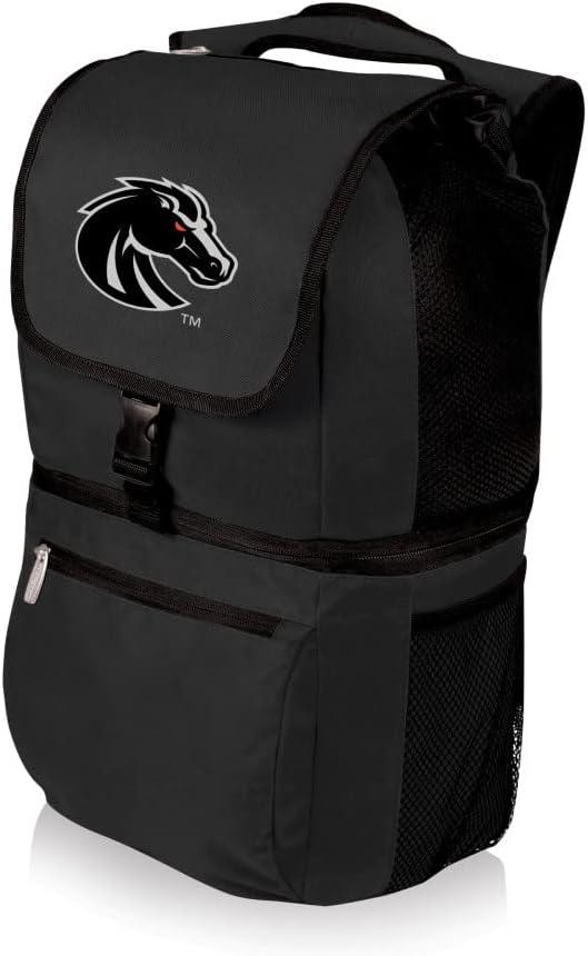 PICNIC TIME NCAA Boise State Broncos Zuma Backpack Cooler - Soft Cooler Backpack - Lunch Cooler, (Black)