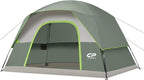 Tents for Camping 6 Person Tent Waterproof Windproof Double Layer Family Camping Tent, Easy Setup Dome Tent with Large Mesh Windows & Wider Door for Outdoor Camping & Hiking