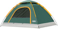 unp 6 Person 4 Season Dome Tent, Easy to Set Up for Camping & Hiking, Lightweight & Portable, Green