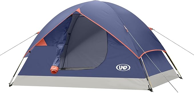 unp 6 Person 4 Season Dome Tent, Easy to Set Up for Camping & Hiking, Lightweight & Portable, Green