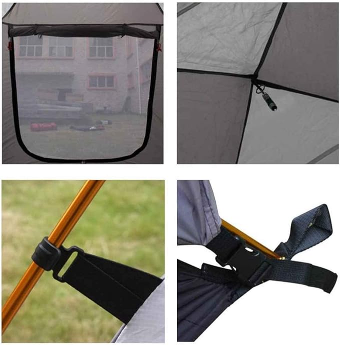 Camping Tent, Outdoor Double Layer Waterproof Sunscreen 2-3 Person Tent, Family Tent, Backpack Tent,Blue