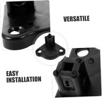 HEALLILY Rv Awning Bottom Bracket Tent Support Accessories 2.67X2.67X1.57In Waterproof Outdoor Awning Clamp Base Compatible with Most Awnings for Camping and Travel