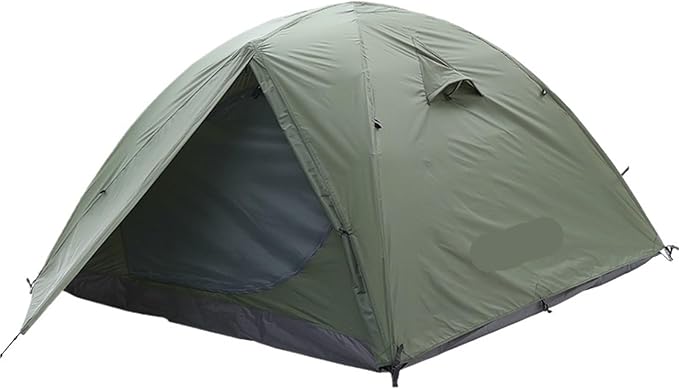 2-3 Person 4-Season Backpacking Tent – Double-Layer Waterproof with Winter Skirt for Camping Hiking Survival