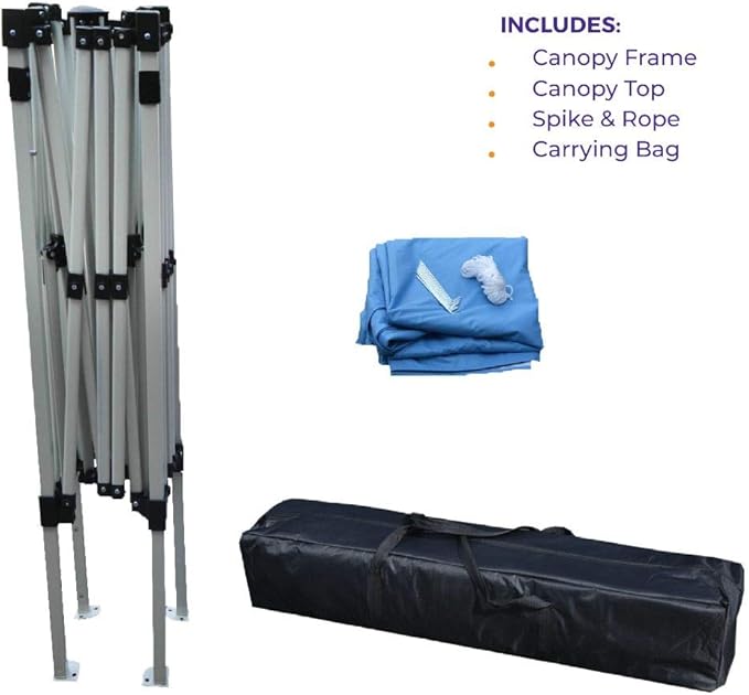 Impact Canopy 040000003 Slant Leg Canopy, 10' x 10', Blue-No Sidewall