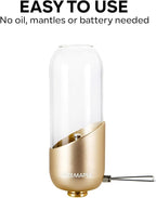 Fire-Maple Orange Camping Lantern Glass, Steel & Aluminum | Propane or Isobutane Fuel Canister Beautiful Lights | NO Mantles Needed | Propane Lanterns for Camping, Emergency Essential