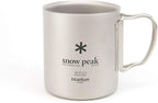 Snow Peak Double Wall Titanimum Insulated Mug, Lightweight, Durable, Camping, 450ml