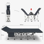 Folding Bed Camping Cot Bed Portable Compact for Outdoor Travel Base Camp Mountaineering Camping Cot Bed