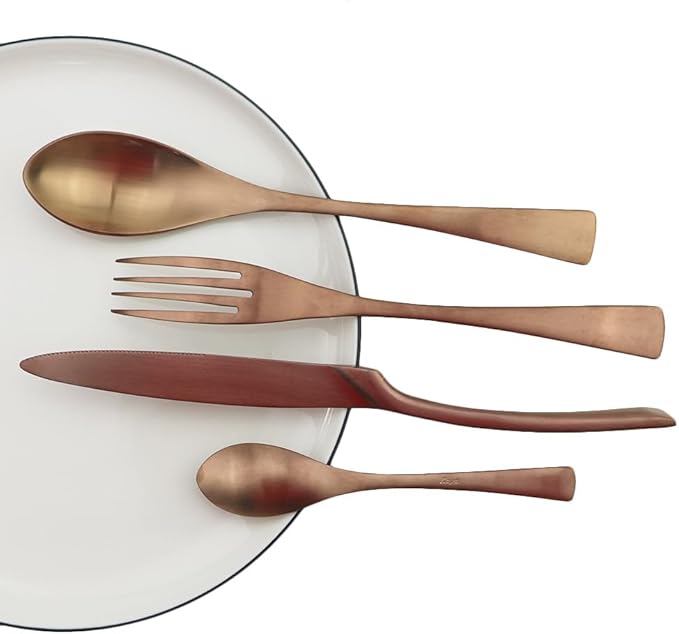 Silverware Flatware Cutlery Set， 6/24/36/48/60/72 Pieces Stainless Steel Cutlery， Forks and Spoons Mirror Blue Steak Cutlery Six-Piece Set，Silver-10Set-60Pcs