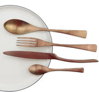 Silverware Flatware Cutlery Set， 6/24/36/48/60/72 Pieces Stainless Steel Cutlery， Forks and Spoons Mirror Blue Steak Cutlery Six-Piece Set，Rainbow-8Set-48Pcs