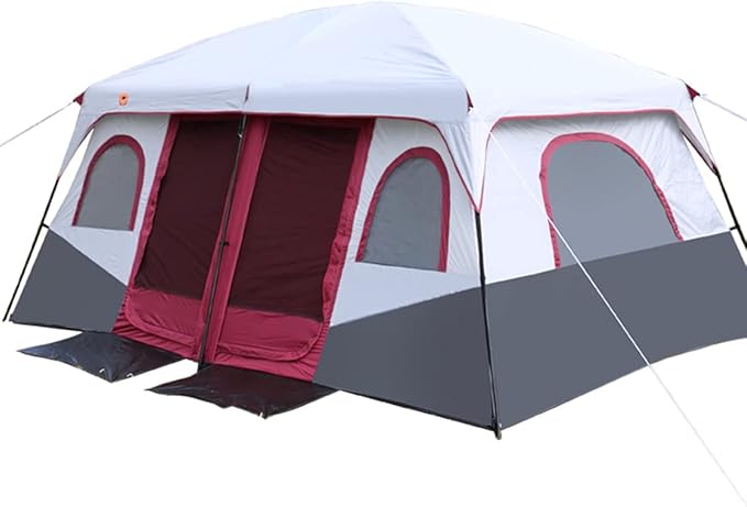 Large Tent Camping Tent 8-12 Person Family Tent 2 Bedroom,Festival Party Essential Big Tent Shelters Waterproof Tent, 4800mm-430x305x203cm