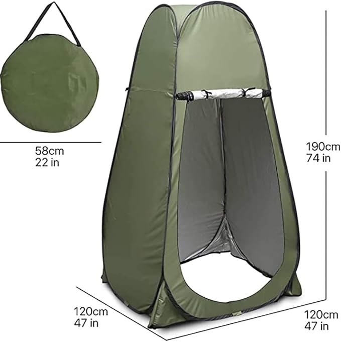 Camping Tent,Shower Tent, Pop Up Shower Tent Instant Portable Outdoor Privacy Tent, Camp Toilet, Changing Room, Rain Shelter with Window – for Camping and Beach