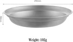 Titanium Dinner Plate - 210mm(8.3") Deep Camping Plate, 102g Outdoor Meal Plate with High Rim, Perfect for Stews & Curries, TA1 Titanium Tableware RT027T