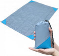 Orga'Neat Pocket Picnic Blanket, Sandproof Lightweight Pocket Camping Tarp, 55″x 79″ Foldable & Fits into Small Bag, Water Resistant Washable Quick Dry Compact Beach Mat for Outdoor Recreation