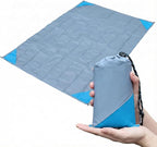 Orga'Neat Pocket Picnic Blanket, Sandproof Lightweight Pocket Camping Tarp, 55″x 79″ Foldable & Fits into Small Bag, Water Resistant Washable Quick Dry Compact Beach Mat for Outdoor Recreation