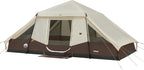 CORE Instant Cabin Tent with LED Lights | Large Family Lighted Pop Up Tent with Carry Bag for Camping, Glamping, and Backyard Adventures | Included Storage Pockets for Camp Accessories