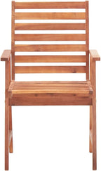 Patio Dining Chairs 2 pcs,Lawn Chair,Camping Chair,Garden Chair,Featuring Slatted Design,Waterproof Cushion,Each Cushion Features 2 Sets of Ropes, with Cushions Solid Acacia Wood