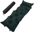 Self-Inflating Camping Mattress Military Green 185x60x2.5cm Portable Inflatable Sleeping Pad Lightweight Outdoor Camping Gear