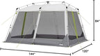 CORE 12'x10' Instant Screen House | Folding and Portable Large Pop Up Canopy Shelter with Included Carry Bag | Perfect for Family Camping, Outdoor, Picnic, Backyards, BBQ, Tailgate, Patio and Party