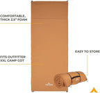 Teton Outfitter Canvas Camping Pad, Comfort Infused Sleeping Pad, Glamping Level Comfort with a Cloud Like Mattress, Perfect with Outfitter Camp Cots