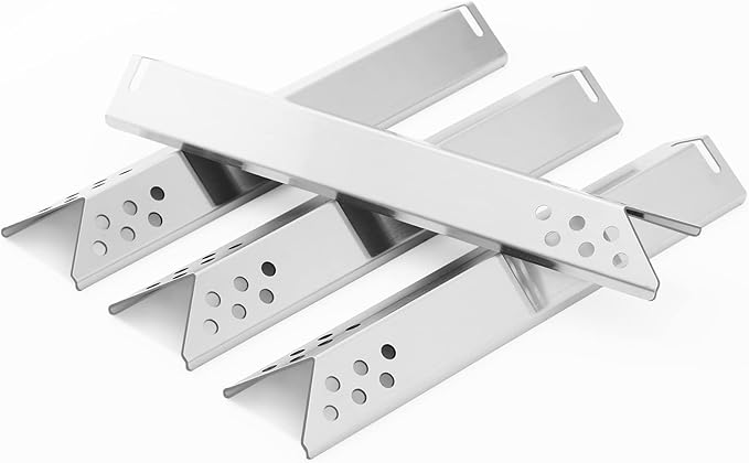 BG2824B Heat Plates Grill Replacement Parts for Expert Grill Parts 5210050 BG2824BP BG2824BN XG16-096-034-00 XG17-096-034-04 Expert Heat Tents Grill Accessories 4 Burner Grill Parts 4 Pieces