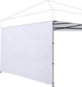 Joramoy Instant Canopy Sidewall 10×10 for Pop Up Tent, Waterproof Sunwall for Straight Leg Canopy with UV Protection, 1 Pack Side Panels Only(10×10, White)